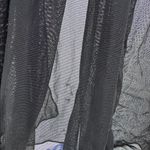 Elegant Black Lace sheer tie front Women’s long robe sexy L bridal feminine Size L Photo 9