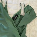 Lulus Dreamers Dream Sage Ruffle Asymmetrical Midi Dress Photo 6