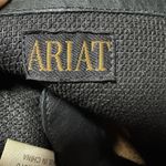 Ariat Black Leather American Heritage Boots 7.5 Lace-Up Retro Western 10070 ATS Photo 13