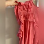 Torrid  mixed eyelet sisterhood babydoll gauze v neck coral top 5X NWT Photo 5