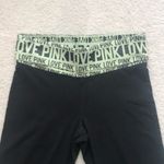 Victoria's Secret VS PINK Green Logo Band Capri Yoga Pant Photo 3