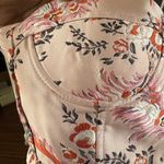 Endless Rose Anthropologie  Floral Strapless Bustier Embroidered Top Photo 4