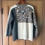 JODIFL  Animal Print Color Block Crewneck Sweater Women’s size Small​ Photo 6