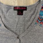 Rock & Roll Cowgirl  size large long sleeve shirt with embroidered details Photo 5