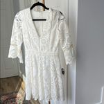 Alexis  Webb Lace Dress in White Size Small Photo 3
