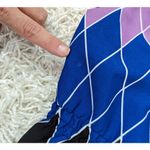 Billabong Spaghetti Strap Geometric Print Dress Black Blue Purple Large Photo 9