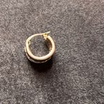 Sterling Silver Hoop Earrings Black Onyx Photo 4