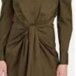 NEW Petersyn Womens XS‎ Agnes Shirt Dress Tie Front Puff Sleeve Black Gothic Photo 1