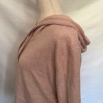 Billabong Crop Hoodie Women Top Sz Small Blush Pink Fleecy Drawstring Athleisure Photo 12