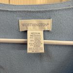 Worthington blue button-up sweater Photo 2