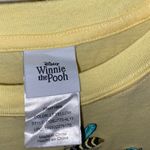 Disney New Winnie the Pooh Butter Yellow Bee Bear Floral embroidered Tee T-shirt Photo 1