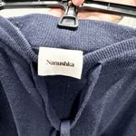 Nanushka Womens Navy Blue Tie Waisted Ylia Knitted Track Pant Size Small Photo 3