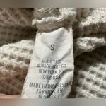 Aerie The Sweat Waffle Crew Neck Sweatshirt size Small oversized beige cream Photo 7