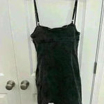 Urban Outfitters  Whitney Black Denim Mini Dress Photo 3