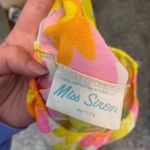 Vintage 60s 70s 1970s floral slip skirt retro flower power hippie boho Yellow Photo 4