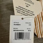 RVCA  Tan Striped Medium Hipster Bikini Bottoms NWT Photo 4