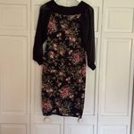 Rachel Rachel Roy floral Off shoulder sheer arm dress M Black Size M Photo 5