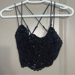 Free People  One Adella Long‎ Line Bralette Black XS Photo 4