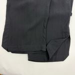 Citron Santa Monica Silk High Rise Wide Leg Dolphin Split Hem Crop Pants Black Size M Photo 3