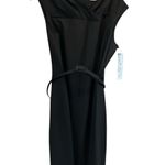 Classics Entier Women's Black Midi Dress Tie Photo 14