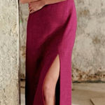 Sézane Moisa Midi Skirt, Magenta, FR44/US12 Photo 0