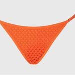 Cupshe Women's X Vanessa Orange Crochet String Hipster Bikini Set Size Medium Photo 3
