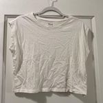 Madewell  Crewneck Cropped Muscle Tank in White Size XXS NWT Photo 0