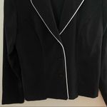 Sag Harbor Dress Blazer Black White Trim Buttons Business Casual Officewear Cute Size 10 Photo 4