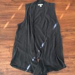 American Eagle Grey Sleeveless 100% Cotton Cardigan Y2K Bella Swan Elena Gilbert Photo 0