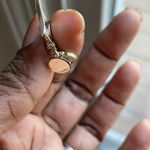 18K Gold Filled White Smiley Emoji Dainty Earrings Photo 4