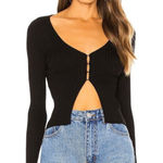 superdown  Sierra Knit Top in Black X-Small New Womens Long Sleeve Photo 0