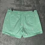 J Crew Shorts Women 8 Green Chino Shorts Helm Fun Summer Casual Preppy Nautical Size 28 Photo 2