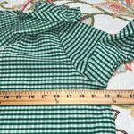 Cato  plus size 14/16W Cape Town jelly bean blouse green and white checkered nwt Photo 7