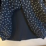Topshop Size 10 Black White Polka Dot Knee Length Dress Sheer Ruffles Photo 7
