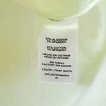 Thakoon White Button Down Shirt Black Floral Pocket Hidden Buttons Sz XL Photo 8