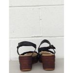 New Korks sandel wedge heel sz6 strappy basket weave cork beach vacation Black Size 6 Photo 2