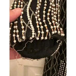 Fabrice Style Vintage Black Silk Beaded Flapper Dress Size 4 Photo 5