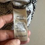 Rafaella  Black/White Abstract Print 3/4 Sleeve TShirt Size Med Petite Photo 7