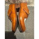 THE OFFICE OF ANGELA SCOTT Mr. Georgie White & Cognac Leather Women's Monkstrap Brown Size 7.5 Photo 4
