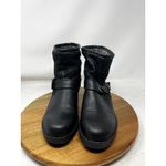 ALDO Boots Womens Faux Fur Lined Chucky Heel Y2K Ankle Bootie Black Size 8.5 Photo 4