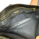 Tory Burch Robinson Black Leather Tote Bag Structured Shoulder Purse Work Photo 8