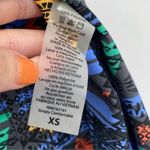 LuLaRoe Blue Allover Multicolor Print Joy Duster Vest Photo 3