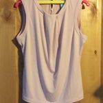 Karl Lagerfeld PARIS Nayli Blush Pink Front Pleat Sleeveless Top NWT L Photo 1
