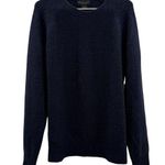Bloomingdale’s Cashmere Sweater Men’s Size Medium Navy Blue Speckled Long Sleeve Photo 0