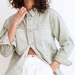 Madewell Denim Ames Oversized Shirt-Jacket: Garment-Dyed Edition Size XXL Photo 0