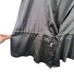 Z Cavaricicci Grey Satin Vest Open Front Tie Waist Womens Plus Size 3x Gray Photo 1