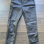 SheIn  Black Faux Leather Pants Womens Sz Large Coated Pant Stretch Photo 0