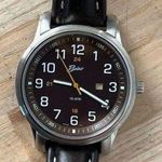 Belair Rare Ladies Watch Brown Dial Brown Leather Strap White Stitching Date NWT Photo 4