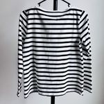 Talbots  Striped Christmas Wreath Beaded Red Velvet Crew Neck Tee Long Sleeve Sp Photo 5