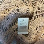 Julia by Love J Crochet Crop Top Womens Boho Festival Neutral Open Knit NWT Brown Size M Photo 2